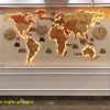 Siêu lòng với bản đồ gỗ nghệ thuật – Đưa bạn “chu du” khắp thế gian