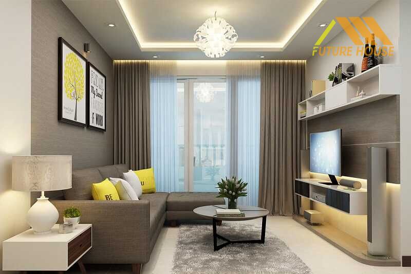 Nên đặt sofa phòng khách ở nơi có điểm tựa vững vàng